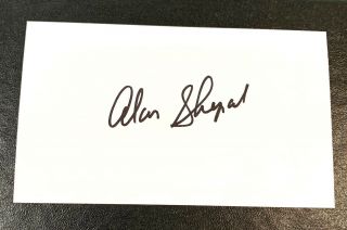 Alan Shepard " Mercury Seven " American Astronaut Signed Autograph 3x5 Index Card