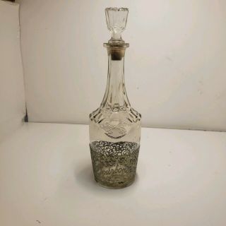 Vintage Old Fitzgerald Bourbon Whiskey Decanter Bottle From 1948 To 1954
