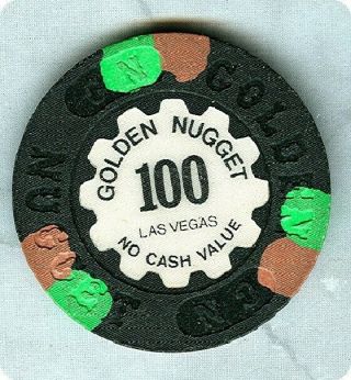 Golden Nugget Casino (las Vegas) 100 (ncv) Chip (su) (v2637)