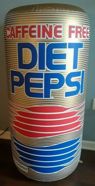 Huge Caffeine Diet Pepsi Inflatable Can - 4 - Foot Advertising Promo Soda Pop
