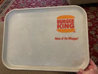 Vintage Camtray Burger King Home Of The Whopper Serving Tray (mf)
