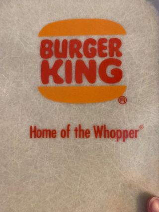 Vintage Camtray BURGER KING Home Of The Whopper Serving Tray (MF) 7