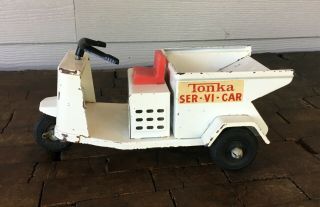 Tonka Toy Serv - I - Car Pressed Steel Utility Cart Dump 3
