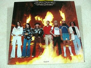 Lynyrd Skynyrd - Street Survivors - 1977 Us 1st Press Flames Cover (ex),  Inserts