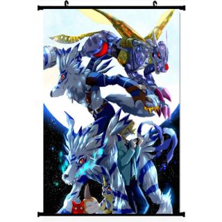 Digimon Adventure Tri Gabumon Omegamon Anime Poster Silk Wall Scroll 60 90cm