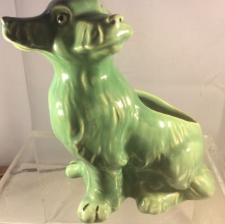 Weller Green Three - Headed Dog Planter