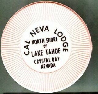 Cal Neva Lodge Casino (lake Tahoe) Louis Prima - Keely Smith Good Luck Token (pin