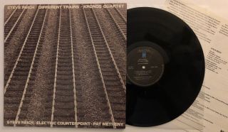 Steve Reich / Pat Metheny Different Trains/electric Counterpoint - 1989 Lp (nm)