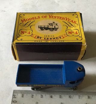 1956 Matchbox Models Of Yesteryear 1928 Sentinel Steam Wagon No 4 M/boxed Toy