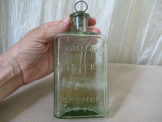 Antique 7 Sutherland Sisters Hair Grower Bottle w/ Cork Top 2