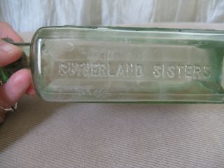 Antique 7 Sutherland Sisters Hair Grower Bottle w/ Cork Top 3