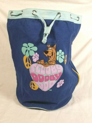 Scooby Doo Drawstring Backpack Vintage 1990s Cartoon Network