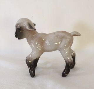 Vintage Hagen - Renaker Dw Ceramic Figurine Lamb Sheep 