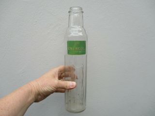 A Bp Energol Glass Forecourt Motor Oil Bottle.
