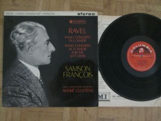 Ravel - Piano Concertos - Samson François - Uk Columbia Lp Sax 2394 Stereo S/c