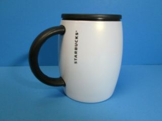 Starbucks White Travel Coffee Mug Cup With Lid
