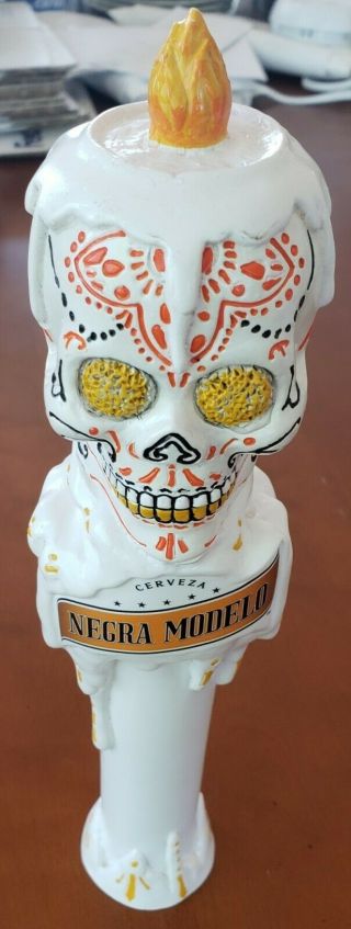 Negro Modelo Skull Beer Tap Handle -