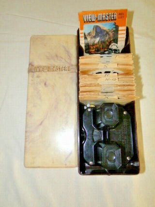 Sawyer ' s Viewmaster 33 Reels - Wonders Of The World w/Case & Viewmaster 1940s 4