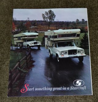 Vtg 1969 Advertising Starcraft Slide In Campers Jeep Truck Photo N