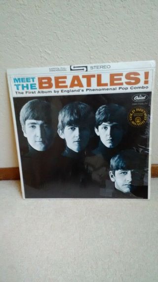Beatles " Meet The Beatles " Lp - In Shrink - Capitol St 2047 Nm/nm Purple Label