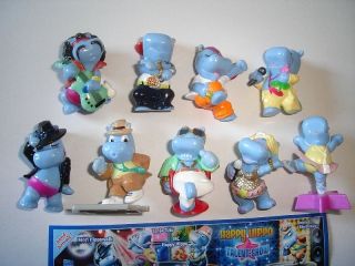 Kinder Surprise Set - Happy Hippos Talent Show 2009 - Figures Collectibles