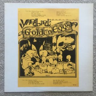 Yardbirds - Golden Eggs Rare Gold Vinyl W/william Stout Cover Insert
