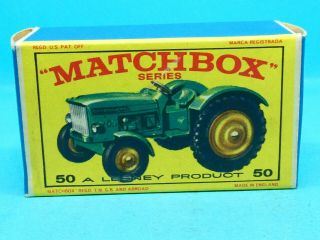 C1960 Matchbox Lesney John Deere - Lanz Tractor Diecast Model Toy No 50