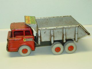 Vintage Marx Heavy Duty Hydraulic Dump Truck,  Pressed Steel Toy,  Restore