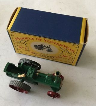 1961 Matchbox Models Of Yesteryear 1925 Allchin Traction E.  No 1 Boxed Toy