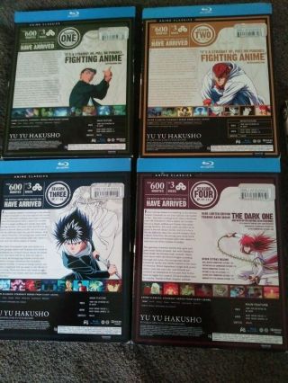 Yu Yu Hakusho Complete anime series Blu - ray Funimation,  OVAs and movie dvd 5