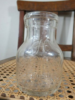 Vintage Half Pint Milk Bottle Harbison 