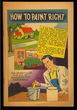 How To Paint Right Nn Not In Guide Giveaway Comic Bell Telephone 1950’s Vg,