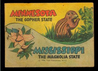 Minnesota & Mississippi Nn Not In Guide Mini - Comic Vital Food Giveaway 1954 Vg