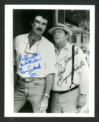 Tom Selleck Eugene Roche D.  2004 Magnum P.  I.  Signed Autographed 8 X 10 Photo