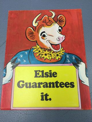 Vintage Borden’s Milk Elsie Store Advertising Sign