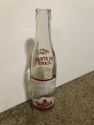 Vintage Santa Fe Trail Beverages Soda Pop Bottle Dr.  Pepper Denver Co