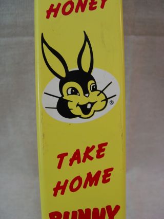 Mom Be A Honey Take Home Bunny Bread Metal Advertising Door Push Bar Sign 3