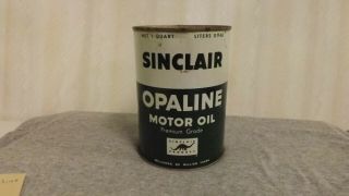 Vintage Sinclair Opaline Motor Oil 1 Qt