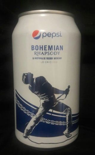 Freddie Mercury Bohemian Rhapsody Pepsi 355ml México Full Can 2018 Collectible