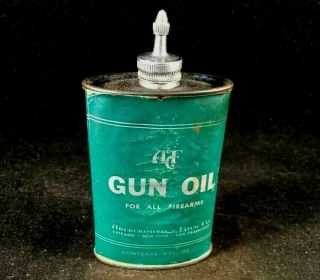 Abercrombie & Fitch Gun Oil Handy Oiler Lead Top Rare Old Advertising Tin Can