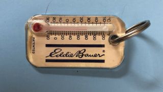 Vintage Eddie Bauer Keychain/zipper Pull Thermometer Sun Co.  Inc Wind Chill Chart