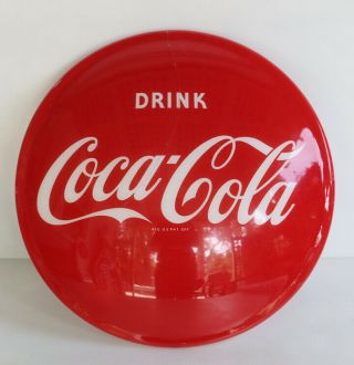 1950s Coca Cola Halo Light Insert Bubble Button Sign