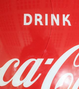 1950s Coca Cola Halo Light Insert Bubble Button Sign 2