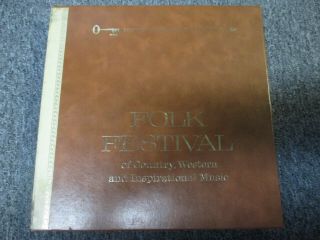 Folk Festival Of Country,  Westren & Inspirational Music 6lp Box Set / Vg,