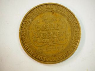 Vintage Golden Nugget Hotel & Casino Las Vegas $1 Brass Gambling Token 1965