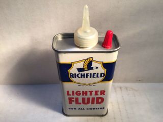 Vintage Richfield Lighter Oil Can Nos Lead Top Handy Oiler 4 Oz Rare Tin Sunoco