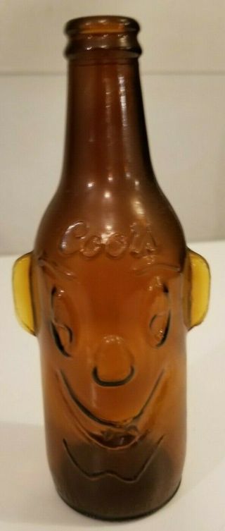 1976 Coors Bicentennial Clown Face Beer Bottle