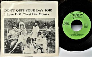 Des Moines Spoof Rock Picture Sleeve 45 Don’t Quit Your Day Job I Love D.  M.  Mp3