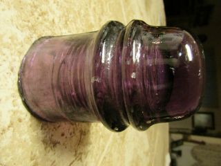 Vintage W G M Co Insulator Purple Very Rare To Find One Like This