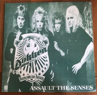 Dokken ‎– Assault The Senses Live 1988 2 X Lp Japan D - 84271/2
